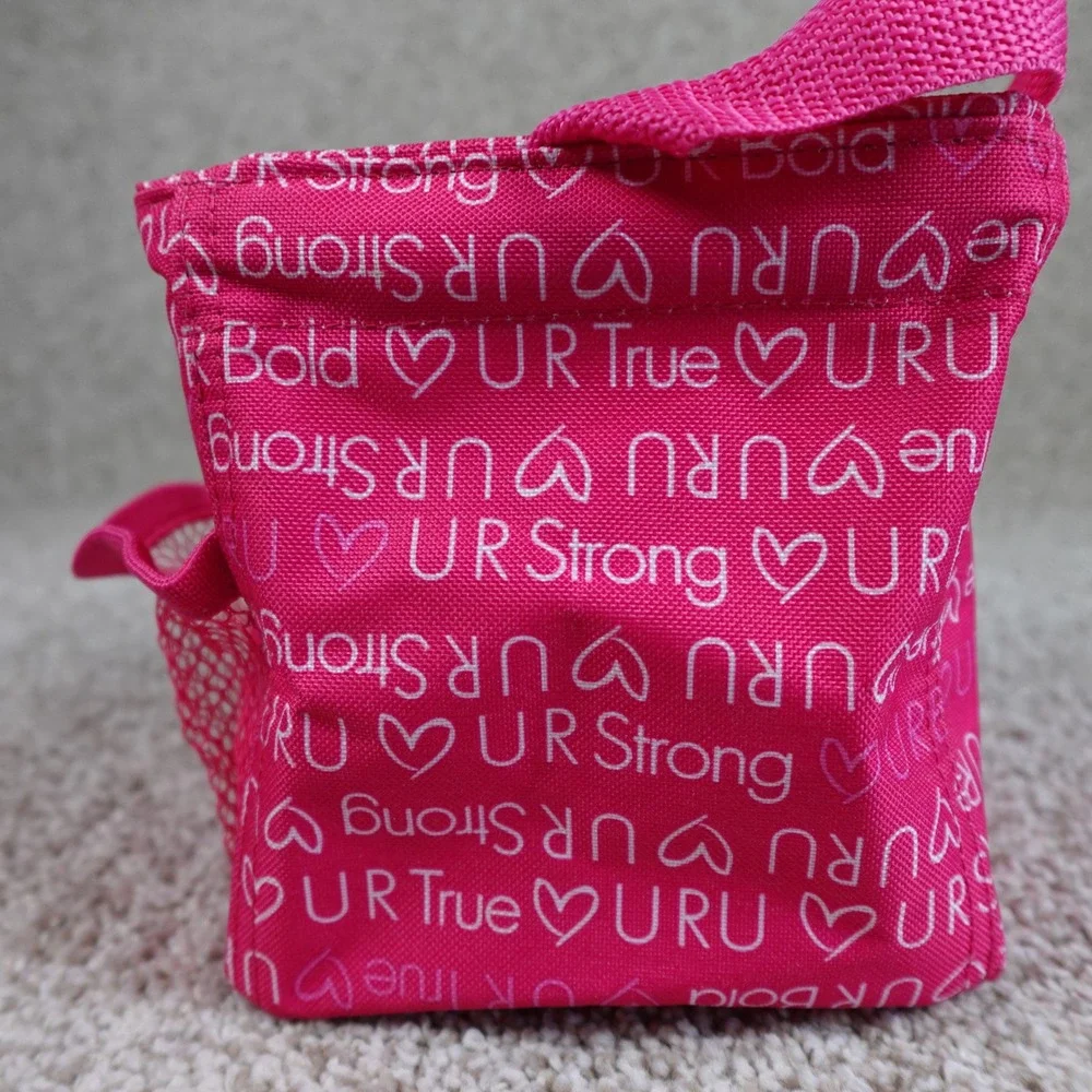 Thirty-One Littles Carry All Caddy U R U Pink Inspirational Mini Storage Tote